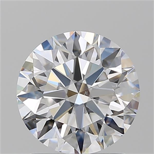 Picture of Natural Diamond 1.73 Carats, Round with Excellent Cut, D Color, VS2 Clarity and Certified by GIA
