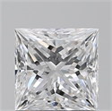 Natural Diamond 1.01 Carats, Princess with  Cut, E Color, SI2 Clarity and Certified by GIA