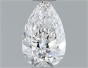 Natural Diamond 0.54 Carats, Pear with  Cut, G Color, VS1 Clarity and Certified by GIA