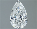Natural Diamond 1.01 Carats, Pear with  Cut, F Color, SI1 Clarity and Certified by IGI