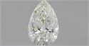 Natural Diamond 0.50 Carats, Pear with  Cut, G Color, IF Clarity and Certified by IGI