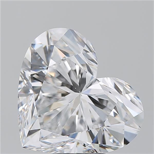 Picture of Natural Diamond 5.27 Carats, Heart with  Cut, D Color, VS2 Clarity and Certified by GIA