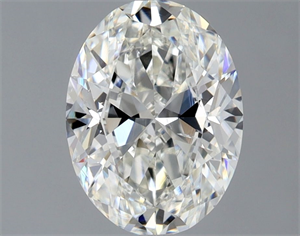 Picture of Natural Diamond 1.00 Carats, Oval with  Cut, G Color, SI1 Clarity and Certified by GIA