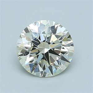 Picture of Natural Diamond 1.23 Carats, Round with Excellent Cut, K Color, VS1 Clarity and Certified by IGI