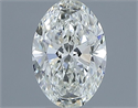 Natural Diamond 0.50 Carats, Oval with  Cut, I Color, VS1 Clarity and Certified by IGI