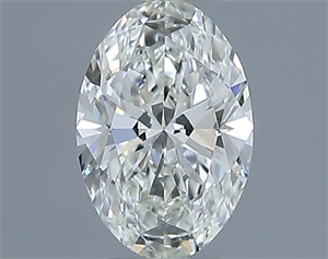 Picture of Natural Diamond 0.50 Carats, Oval with  Cut, I Color, VS1 Clarity and Certified by IGI