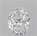 Natural Diamond 1.01 Carats, Oval with  Cut, E Color, SI1 Clarity and Certified by GIA