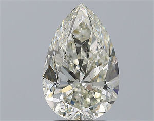 Foto Diamante Natural 3.51 quilates, De pera , Color K, claridad SI2 y certificado GIA de