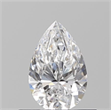 Natural Diamond 0.52 Carats, Pear with  Cut, D Color, VS1 Clarity and Certified by GIA