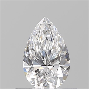 Picture of Natural Diamond 0.52 Carats, Pear with  Cut, D Color, VS1 Clarity and Certified by GIA