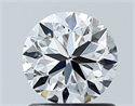 Natural Diamond 1.00 Carats, Round with Very Good Cut, G Color, VS2 Clarity and Certified by GIA