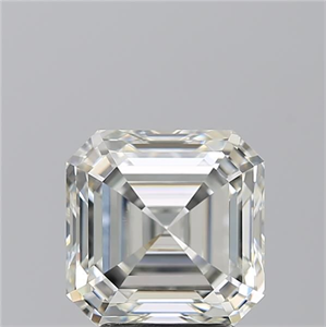 Foto Diamante Natural 3.20 quilates, Asscher , Color I, claridad VS1 y certificado GIA de