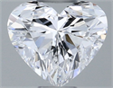 Natural Diamond 0.34 Carats, Heart with  Cut, D Color, VVS1 Clarity and Certified by GIA