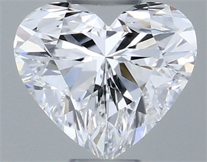 Picture of Natural Diamond 0.34 Carats, Heart with  Cut, D Color, VVS1 Clarity and Certified by GIA