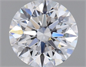 Lab Grown Diamond 1.08 Carats, Round with Ideal Cut, D Color, FL Clarity and Certified by IGI