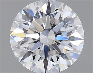 Picture of Lab Grown Diamond 1.08 Carats, Round with Ideal Cut, D Color, FL Clarity and Certified by IGI