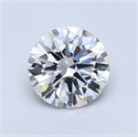 Diamante Natural 0.71 quilates, Redondo , Color D, claridad VVS1 y certificado GIA