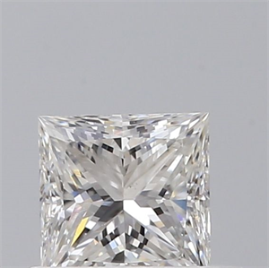 Foto Diamante Natural 0.43 quilates, Princesa , Color E, claridad SI1 y certificado GIA de