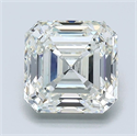 Natural Diamond 2.01 Carats, Asscher with  Cut, H Color, VS2 Clarity and Certified by GIA