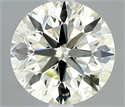 Natural Diamond 0.72 Carats, Round with Excellent Cut, L Color, SI2 Clarity and Certified by IGI