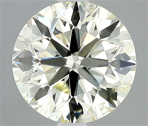 Picture of Natural Diamond 0.72 Carats, Round with Excellent Cut, L Color, SI2 Clarity and Certified by IGI