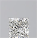Natural Diamond 1.01 Carats, Princess with  Cut, H Color, VS2 Clarity and Certified by GIA