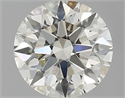 Natural Diamond 0.75 Carats, Round with Excellent Cut, K Color, VS1 Clarity and Certified by IGI