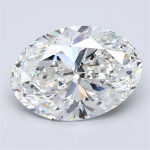 Picture of Natural Diamond 8.08 Carats, Oval with  Cut, G Color, SI2 Clarity and Certified by GIA