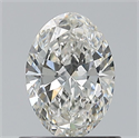 Natural Diamond 0.70 Carats, Oval with  Cut, G Color, VS2 Clarity and Certified by GIA