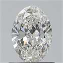 Natural Diamond 0.70 Carats, Oval with  Cut, G Color, VS2 Clarity and Certified by GIA