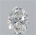 Natural Diamond 1.70 Carats, Oval with  Cut, H Color, SI2 Clarity and Certified by GIA