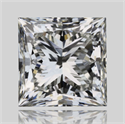 Natural Diamond 1.01 Carats, Princess with  Cut, J Color, VVS1 Clarity and Certified by GIA