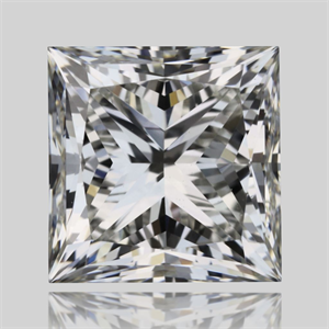 Picture of Natural Diamond 1.01 Carats, Princess with  Cut, J Color, VVS1 Clarity and Certified by GIA