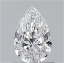 Natural Diamond 0.70 Carats, Pear with  Cut, D Color, VVS1 Clarity and Certified by GIA