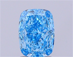 Picture of Lab Grown Diamond 1.83 Carats, CUSHION MODIFIED with  Cut, Fancy Vivid Blue Color, VVS2 Clarity and Certified by IGI