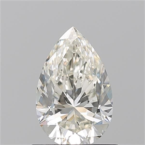 Picture of Natural Diamond 0.70 Carats, Pear with  Cut, K Color, VVS2 Clarity and Certified by GIA