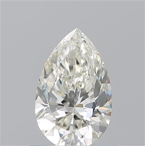 Picture of Natural Diamond 0.75 Carats, Pear with  Cut, K Color, VVS2 Clarity and Certified by GIA
