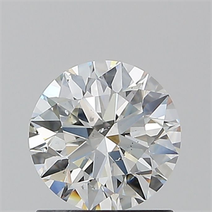 Picture of Natural Diamond 1.08 Carats, Round with Excellent Cut, G Color, SI1 Clarity and Certified by GIA