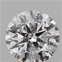 Natural Diamond 0.56 Carats, Round with Excellent Cut, F Color, I1 Clarity and Certified by IGI