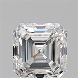 Picture of Natural Diamond 0.91 Carats, Asscher with  Cut, H Color, VVS1 Clarity and Certified by GIA