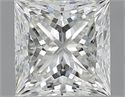 Natural Diamond 1.01 Carats, Princess with  Cut, J Color, SI2 Clarity and Certified by GIA