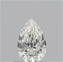 Natural Diamond 0.56 Carats, Pear with  Cut, H Color, VS1 Clarity and Certified by GIA