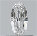 Natural Diamond 0.40 Carats, Oval with  Cut, D Color, VS2 Clarity and Certified by GIA