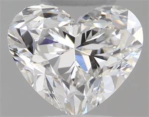 Picture of Natural Diamond 0.40 Carats, Heart with  Cut, E Color, VVS2 Clarity and Certified by GIA