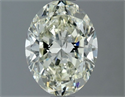 Natural Diamond 1.51 Carats, Oval with  Cut, I Color, SI1 Clarity and Certified by IGI