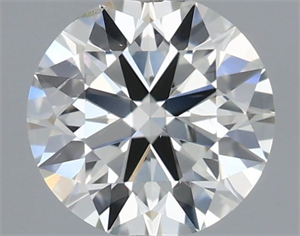 Picture of Natural Diamond 0.40 Carats, Round with Excellent Cut, H Color, SI1 Clarity and Certified by IGI