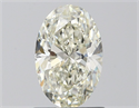 Natural Diamond 1.04 Carats, Oval with  Cut, K Color, IF Clarity and Certified by GIA