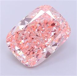 Picture of Lab Grown Diamond 8.51 Carats, CUSHION MODIFIED with  Cut, Fancy Vivid Pink Color, VVS2 Clarity and Certified by IGI