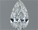 Diamante Natural 0.81 quilates, De pera , Color H, claridad SI1 y certificado GIA