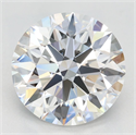 Lab Grown Diamond 2.46 Carats, Round with Excellent Cut, D Color, VVS1 Clarity and Certified by GIA